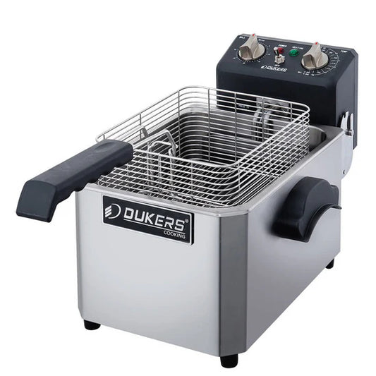 DCF10E 10lb One Basket Electric Countertop Fryer 120V