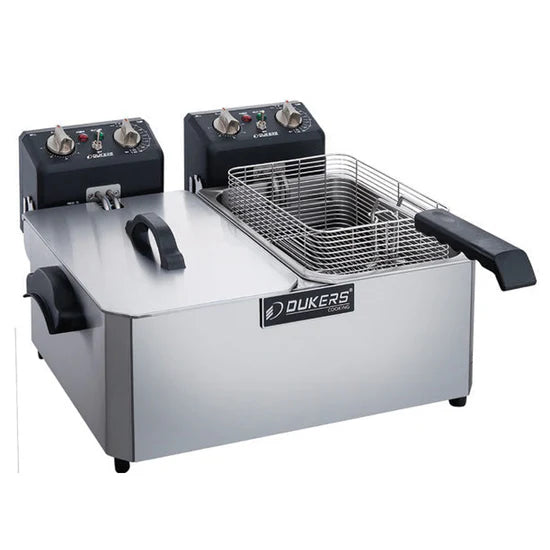 DCF15ED 30lb Two Basket Electric Countertop Fryer