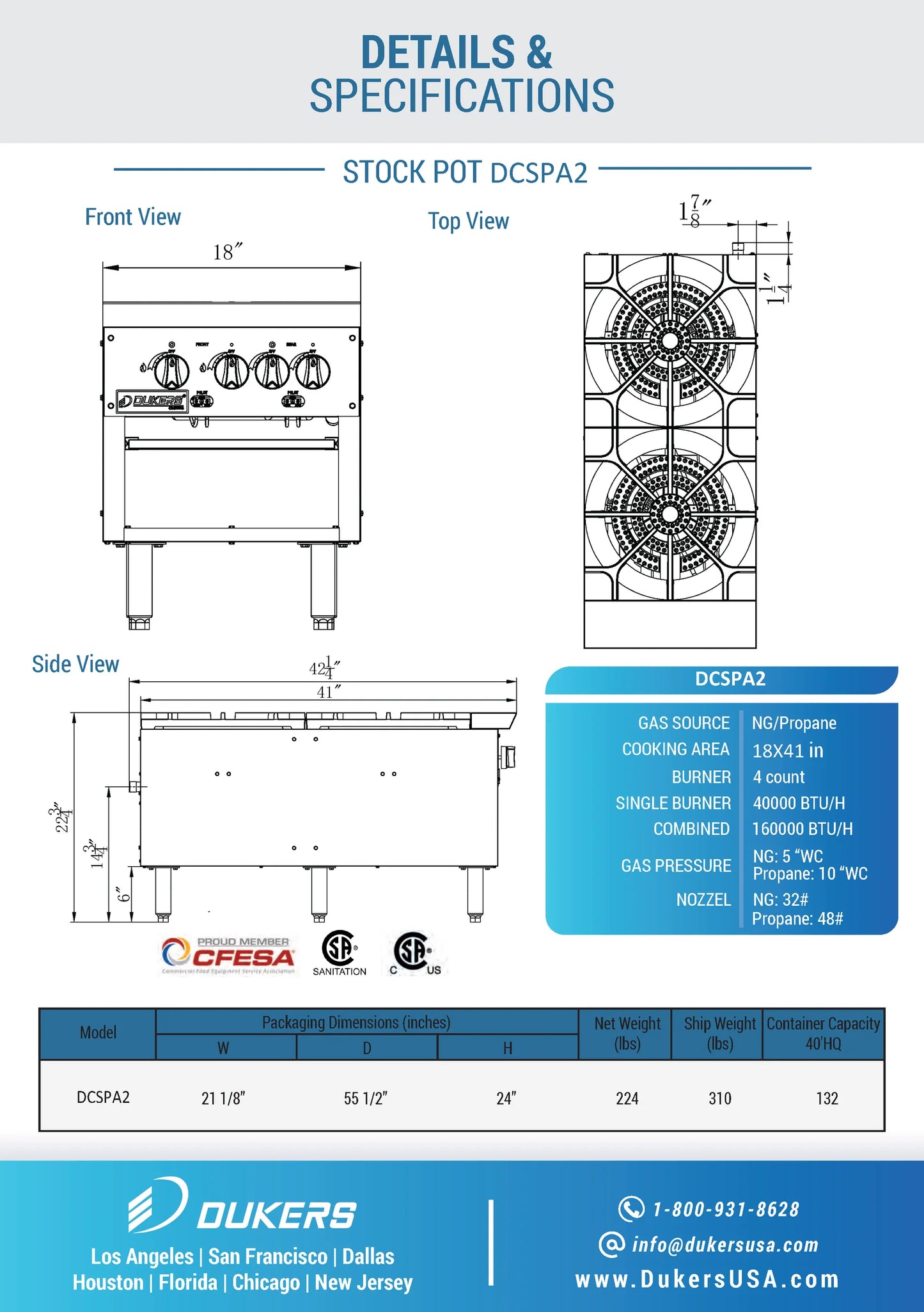 DCSPA2 Stock Pot Range