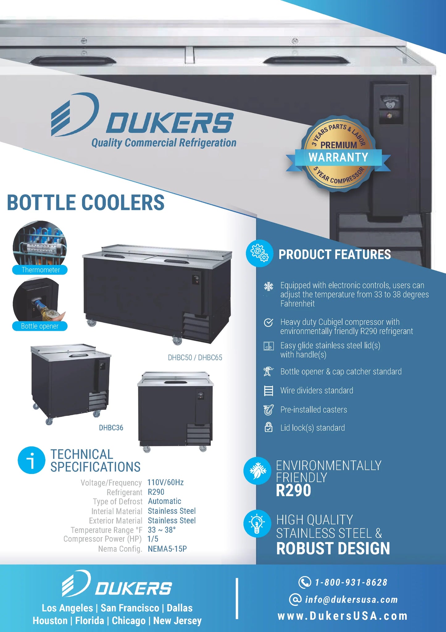 DHBC36 - 36" Bottle Cooler