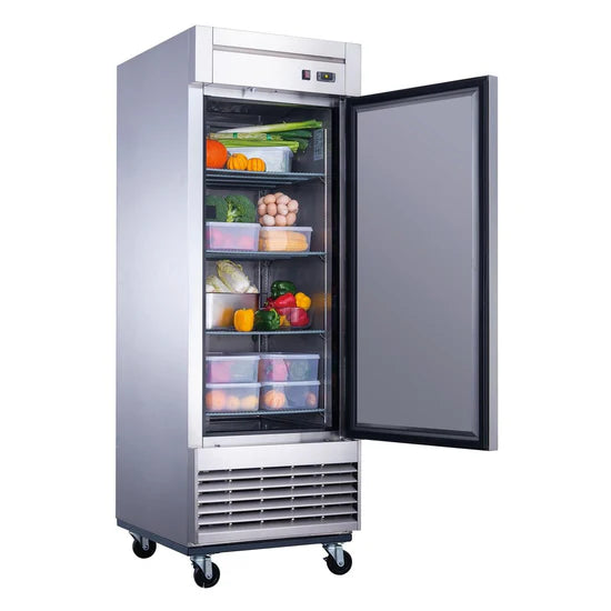 D28R Single Door Commercial Refrigerator in Stainless Steel