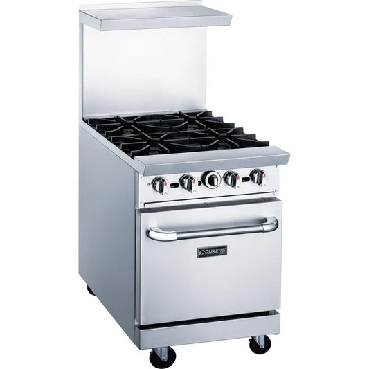 DCR24-4B 24" Gas Range with Four (4) Open Burners