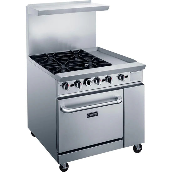 DCR36-4B12GM 36" Gas Range with Four (4) Open Burners & 12" Griddle