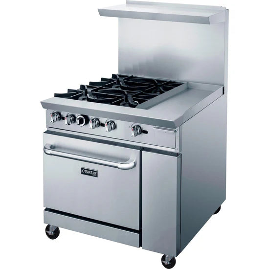 DCR36-4B12GM 36" Gas Range with Four (4) Open Burners & 12" Griddle