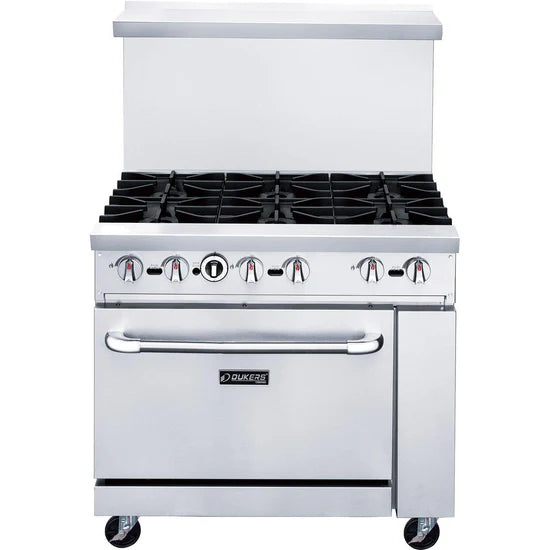 DCR36-6B 36" Gas Range with Six (6) Open Burners