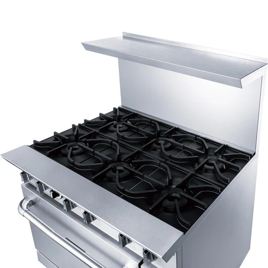 DCR36-6B 36" Gas Range with Six (6) Open Burners