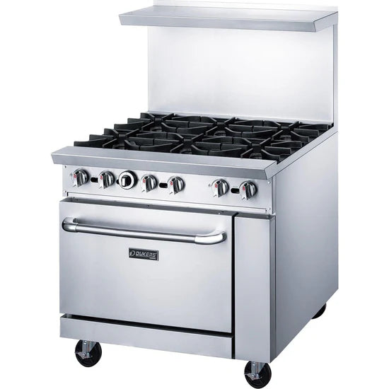 DCR36-6B 36" Gas Range with Six (6) Open Burners