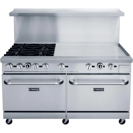 DCR60-4B36GM 60" Gas Range with Four (4) Open Burners & 36" Griddle